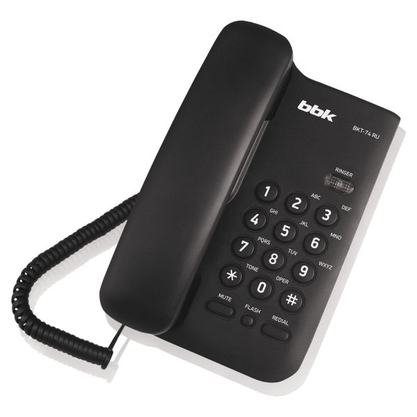 Проводной телефон BBK BKT-74 черный