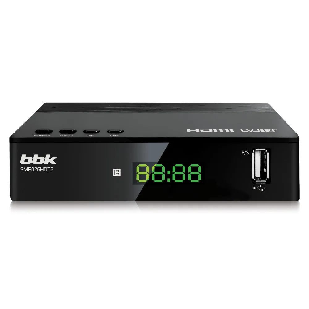 DVB-T2 ресивер BBK SMP026HDT2 черный