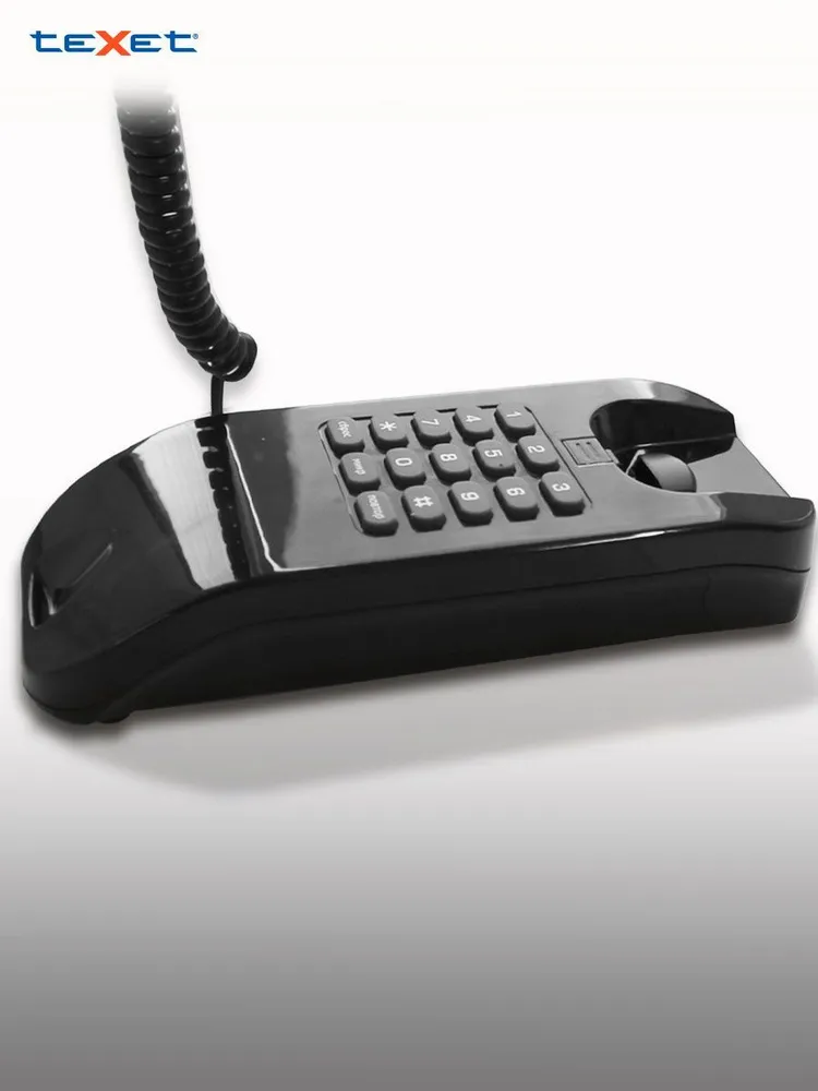 Проводной телефон teXet TX-215 черный
