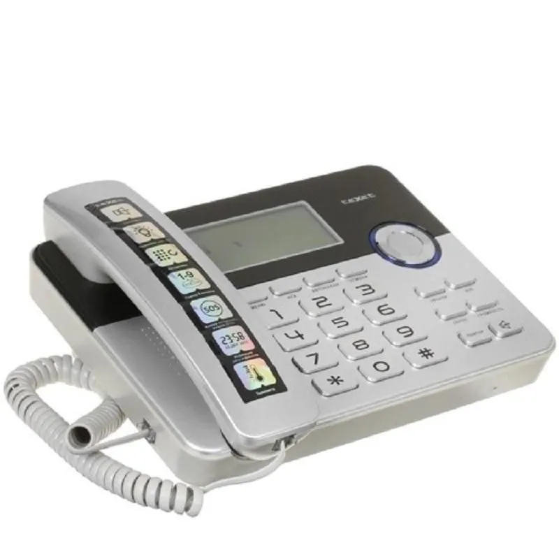 Проводной телефон teXet TX-259 черный-серебристый